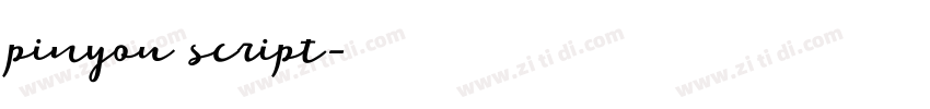 pinyou script字体转换